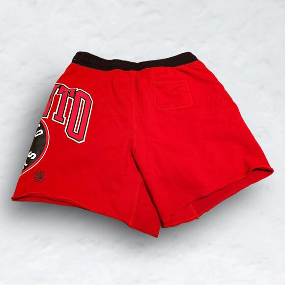 NIKE Toronto Raptors Courtside Fleece Shorts - Picture 2 of 4